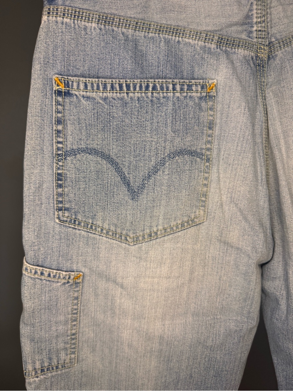 Levi’s Carpenter Loose Straight Jeans Men’s 30x30 Light Wash Utility Denim Y2K - Picture 4 of 11